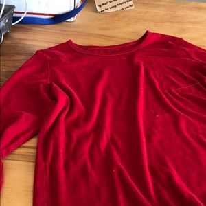 Red and blue long sleeve